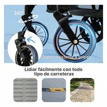 Cochecito De Bebé Convertible Con Modos De Dormir Y Sentarse - Negro - Ver 4