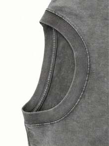 Disney Official Women's Vintage Washed Distressed T-Shirt, "Toy Story" SloganVintage Style, Suitable For Daily Shopping / Vintage Playful  Stylefor Girlfriend Gatherings, Unisex, Ideal For Holidays, Parties, Birthdays,Gifts, Dates, Vintage - Grey - View 3