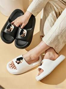 Personalized Custom Slides With Name/Text/ - Lightweight Beach Pool Shower Slippers Suitable For Women & Men, Machine Washable Summer House Shoes - Custom Gift Idea, Women Shoes - Multicolor - View 4