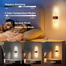 Crystal Motion Sensor Wall Light, Acrylic Cabinet Sensor Wall Light, USB Rechargeable Magnetic Sensor Night Light, Bedroom Bedside Decorative Wall Lamp, Wireless Sensor LED Wall Light, 1200mAh Battery Powered, Suitable For Corridor, Kitchen Cabinet, Wardrobe And Room Decor - Multicolor - View 7