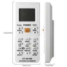 KT-9018E 通用空调遥控器，5000 合 1，兼容格力、Aux、三菱重工、日立、三洋等大多数品牌。 - 查看 3