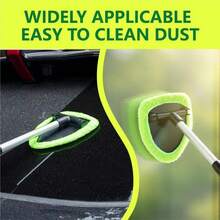 4pcs  Windshield Cleaning Kit With 3 Reusable Microfiber Cloths, Spray Bottle, And Extendable Handle For Car Windows - A - 查看 7