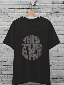 This Is The Way Uni T-Shirt For  & Wo, Mandalorian Shirt, Baby , Birthday Gift, Funny Shirt, Stars Wars, Grogu Jedi Sith Tee, Sci Fi 90s 180 Grams Pure Cotton T-Shirt Features The Y2K Style American Streetwear. It Is Suitable For Both Men And Women And Can Be Worn For Daily Leisure, Queuing, And During Holidays. - Black - View 7