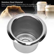 Stainless Steel Reusable Coffee Pod With 100 Aluminum Foil Lids - Refillable Coffee Capsule & Filter Pod For Coffee Makers,Coffee Service Coffee Accessories - View 6