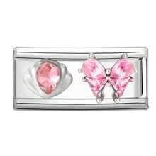 1pc Modular Beaded Bracelet DIY Kit, Includes Heart, Bow, Cherry, Moon Charms, Rhinestone Design, Suitable As Party Gift For Friends, Family, Couples - M294030 M294031 - View 9