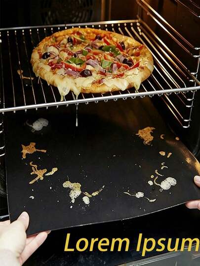 1/2pcs Heat Resistant, Non-Stick, Easy To Clean Oven Liners, Thick And Durable, Suitable For Home, Outdoor Camping, Grilling, Microwave, Kitchen Use, Ideal For DIY Desserts, Gifts For Valentine's Day, New Year, Mother's Day, Father's Day, Summer Graduation