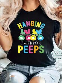 Women T-Shirts - Black - View 6