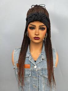 Women's Headband Wig African Dreadlocks Ponytail Synthetic Full Cap Wigs For Daily Wear - Multicolor - View 12