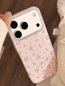 Ốp lưng điện thoại họa tiết hoa mùa xuân màu hồng dễ thương, tương thích với iPhone 17ProMax 17Pro 17 16ProMax 16Pro 16 15 14 13 Pro Max. - Màu Hồng baby - Xem 3