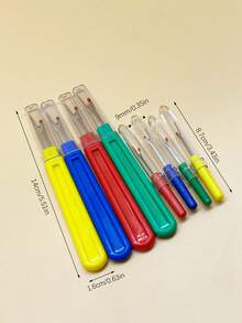 8pcs Seam Ripper Tool Set, 4 Large & 4 Small With Protective Covers, Suitable For Sewing, Embroidery And Handcraft Picking Threads - Thread Remover - View 8