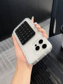 1个极简透明TPU软胶软边黑色吸盘手机壳带支架，可爱气垫大孔手机后盖，兼容 17 Pro Max、17 Pro、17、16 Pro Max、16 Pro、16、15 Pro Max、15 Pro、14、13、12 Pro Max - 彩色 - 查看 4