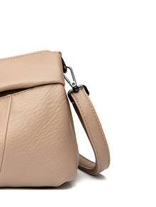 正品时尚奢华女士包包设计师高品质柔软皮革斜挎包女士单肩包 2025 - 米色 - 查看 6