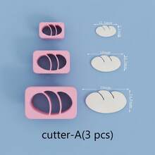 Cute Bakery Food Clay Cutter Set, 3/21Pcs Mini Food Polymer Clay Cutters, DIY Craft Tools For Clay Jewelry Making - Pink - View 15
