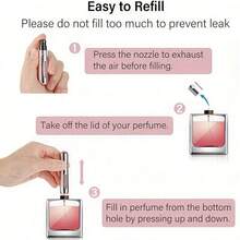 1/4/5/10Pcs 5ml Refillable Perfume Atomizer Bottle, Mini Portable Spray Container For Fragrance Travel Refill, Multicolor Empty Perfume Bottle, Compact Toiletry Accessory For Travel Essentials, Summer Vacation, Weekend Trips And Holiday Gift - Multicolor - View 8