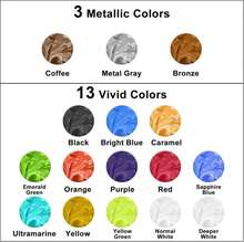 FansArriche Alcohol Inks For Resin, 16 Colors High Concentrated Alcohol Ink Set For Epoxy Resin, Alcohol-Based Resin Ink For Coasters, Fluid Painting Crafts, Tumbler Making, 10 Ml Each - ColorA - View 2