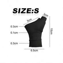 Thumb Compression Gloves, Fingerless Design, With Gel Pads, Provide Joint Support, Breathable Wrist Brace - Multicolor - View 2