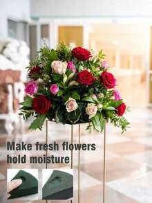 1/5/10 cái Đất sét khô dùng cho bó hoa, vật liệu đóng gói hoa, mút xốp thấm hút hoa, đế giữ ẩm cho hoa, khối đất sét dùng cho hoa, quà tặng ngày Valentine. - A - Xem 10