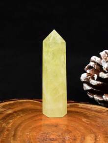 1 pieza Vara de cuarzo cristal natural amarillo citrino piedra de curación en forma de hexágono punta de vara de curación joyería - citrino - Ver 16
