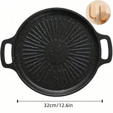 多功能不粘烧烤盘 - 非常适合户外露营、韩式烤肉和牛排烹饪,兼容燃气灶 - 太陽花烤盤 - 查看 4