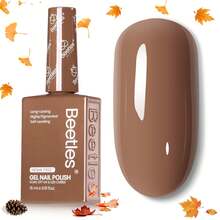 Beetles 15ml Hema Free Black Gel Polish – Silent Charm Audrey Color Long-Lasting Soak Off UV LED Glossy Manicure DIY Nail Art - 15Ml Hema-free Beyonce Caramel - 查看 8