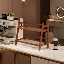 1pc Desktop Kitchen Organizer Rack, Spice Rack, Double-Layer Desk Organizer, Suitable For Office, Kitchen, Cup Holder, Christmas, Winter, Kitchen - Multicolor - View 3