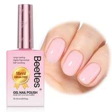 Beetles 15ml Hema Free Black Gel Polish – Silent Charm Audrey Color Long-Lasting Soak Off UV LED Glossy Manicure DIY Nail Art - 15Ml Hema-free Misty Rose - 查看 1