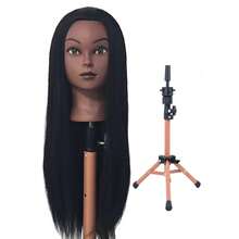 66.04cm Black Hair Model Head Mannequin With Stand And Styling Tools, Suitable For Hairstylists And Makeup Artists To Design And Practice Hairstyles - Black - View 11