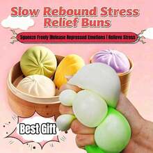 1/2/3 món đồ chơi giảm căng thẳng hình thức ăn mềm dẻo: Những quả bóng bánh mì mini nhiều màu sắc, dụng cụ giảm căng thẳng đàn hồi chậm, những quả bóng bột nhào giống thật, đồ chơi cảm giác co giãn để bàn, giảm lo âu, thư giãn văn phòng, trang trí nhà cửa | Món quà tuyệt vời nhất cho gia đình và bạn bè - nhiều màu - Xem 2