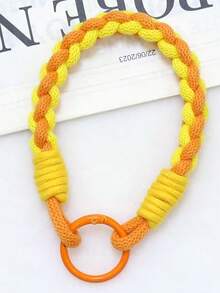 1 Set Hydrangea Cat Phone Lanyard Wrist Strap Braided Cotton Rope Pendant, Anti-Lost Phone Chain For Women - Multicolor - View 11