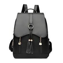 LANYIBAIGE Women's Backpack 2026 New PU Leather Double Shoulder Bag Large Capacity Student Backpacks Outdoor Travel Bag ﻿ - Black - View 13