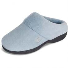Pantuflas de espuma antideslizantes clásicas para mujer Isotoner - Niebla azul - Ver 1