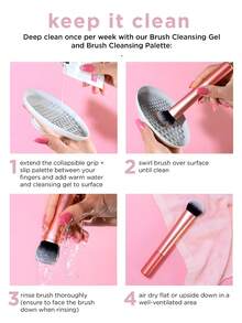 5pcs Face Makeup Brush Set, Including Blush, Highlighter, Powder, Nose Contour And Contour Brushes. Blush Brush (Tapered Bristles, Soft & Fluffy), Powder Brush (2.0mm, Dense & Fluffy), Round Foundation Brush, Nose Contour Brush (Dense Angled Bristles), Wide Contour Brush (Angled Head) - Multicolor - View 9