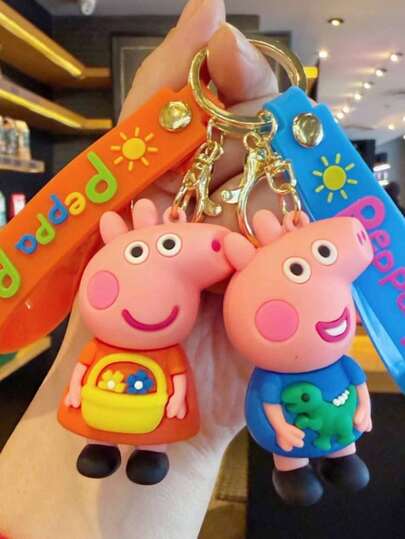  Móc khóa hình heo Peppa Pig ngộ nghĩnh, hoạt hình, dễ thương, dùng để treo xe, túi xách hoặc làm quà tặng. Thêm vào giỏ hàng và chúng tôi sẽ giao hàng ưu tiên.
