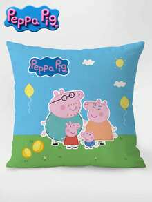 Peppa Pig 动画图片可爱抱枕沙发客厅样品房间天鹅绒腰枕套靠垫垫，加入购物车即可享受优先发货服务。 - 彩色 - 查看 15