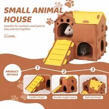 ITANDME Guinea Pig Hideout Guinea Pig Houses Guinea Pig Tunnels And Toys, Guinea Pig Hideout Interactive Play Tubes And Shelters For Rodents, Guinea Pigs, Ferrets, And Degus - View 8