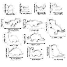 12pcs/Box Dinosaur & Animal Cookie Cutter Set, Stainless Steel Shaped Biscuit Candy Mold, Suitable For DIY Kitchen, Baking, Theme Birthday Party - View 14