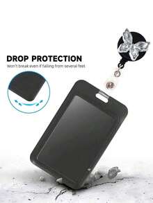 1 chiếc ví đựng thẻ hình bướm đính đá trắng, khóa kéo dễ mở chống thất lạc, thiết kế nơ tối giản, thích hợp để treo trên túi xách hoặc chìa khóa, dùng làm ví đựng thẻ ID, thẻ sinh viên, thẻ nhà hàng, nắp trượt hai khe đựng thẻ. - Nhiều màu - Xem 6