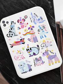 适用于三星 Galaxy Tab A7 LITE、Pro 11 英寸（2021 款，第十代）的可爱卡通狗造型防震平板电脑保护套（1 件装） - 彩色 - 查看 11