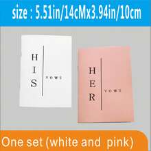 Sổ cưới hiện đại dành cho cô dâu - Sổ tay cưới của cô dâu và chú rể, Sổ cưới 28 trang, Kích thước: 14cm x 10cm, Phù hợp cho các cặp đôi mới cưới, Lời thề nguyện, Vật dụng cần thiết cho đám cưới - trắng - Xem 15