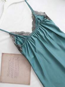 Five-Piece Set Of Sexy Home Pajamas, Underwear And Sexy Lace - 綠色 - 查看 5