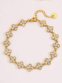 Camhanno 多功能不锈钢花朵手链，适合日常通勤，奢华配饰，是送给美丽女性的完美节日礼物，也适合表白、祝福、圣诞礼物等场合。 - 彩色 - 查看 21