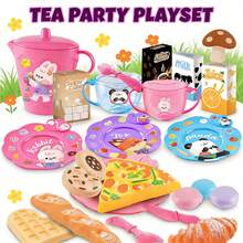EDUVANKU Princess Tea Set Pretend Play Toys For Little Girls, Fun Imaginative Role Play Toy Birthday Gift - Multicolor - View 2