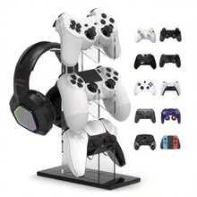 1pc New Universal Acrylic Display Rack, Headphone Hanger, Multi-Function Stand, Detachable Holder, Desktop Organizer For Phones/Switch/Game Controllers/Electronics/PC Gaming/Console Stands - View 10