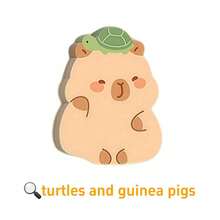 Cute Sticky Notes, High Aesthetic Value, Capybara Shape, Unique Design, Reusable And Removable - Kapibala - View 3