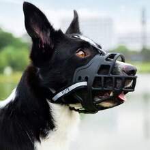 多功能犬用嘴套，有效防止吠叫和乱吃垃圾 - 适用于中大型犬 - 防咬、防骚扰、防打扰 - 价格实惠，材质优良，多种尺寸可选 - 宠物防护嘴套 - 黑色 - 查看 2