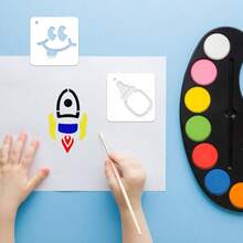 56片装3英寸淋浴间彩绘模板，可重复使用，可爱动物图案，非常适合用于连体衣、蛋糕等。 - 56pcs - 查看 6