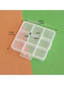 1 pieza Caja de joyería transparente elegante, caja de almacenamiento de plástico multifuncional adecuada para joyas, cuentas de artesanía, etc., regalo perfecto para el Día de San Valentín, Navidad y celebraciones de Año Nuevo, ideal para organizar accesorios, diseño de moda y práctico para diversas ocasiones, esencial para entusiastas de la moda y la artesanía, esta solución de almacenamiento reflexiva y práctica mejorará su experiencia de regalar. - transparente - Ver 17