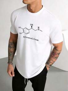 Nuevos productos de moda 2026 GRDR Camiseta de manga corta holgada con estampado moderno para hombre |   Diseño Exquisito |   Esencial de Verano |   Fácil de Combinar |   Muestra tu Estilo - Blanco - Ver 3