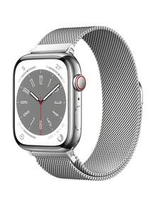 不锈钢米兰尼斯表带,兼容 40mm、41mm、38mm、42mm、44mm、45mm、49mm、46mm,兼容 Series 11、10、9、8、7、6、5、4、3、2、1、Ultra 3/2/1 和 SE 3/2/1,男女通用 - 38mm/40mm/41mm - 查看 16