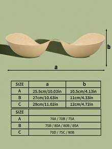 5cm Thick Invisible Bra/Bust Enhancer/Push-Up, Shaping Small Bust Strapless Bra, Enhancing Cleavage, Suitable For Strapless Dresses, Evening Gowns, Wedding Dresses, Super Lifting Bra - Multicolor - View 6